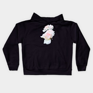 Rose in the dew on black / Swiss Artwork Photography Kids Hoodie